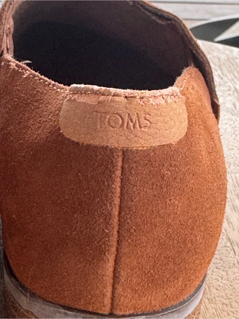 TOMS Shaye Camel Brown Suede Slip-On Ankle Booties Women’s 7.5